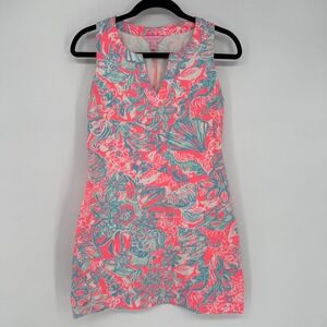 LILLY PULITZER ESTRADA SHIFT DRESS XS SUN RAY SUMMER SIREN PRINT BEACH VACATION